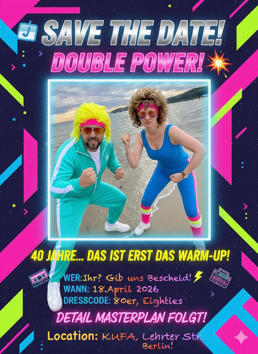 40 Jahre Party Poster